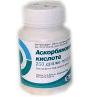 Lék "kyselina askorbová" (dražé): návod k použití a popis